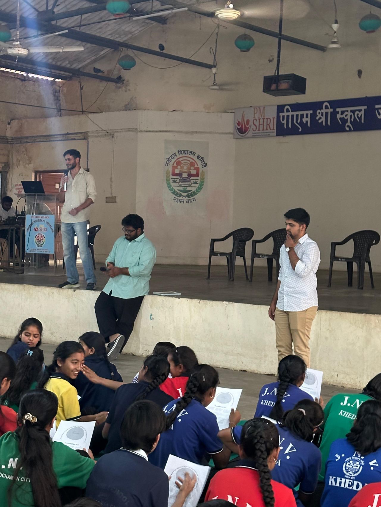 Astronomy outreach at Jawahar Navodaya Vidyalaya Kheda 5