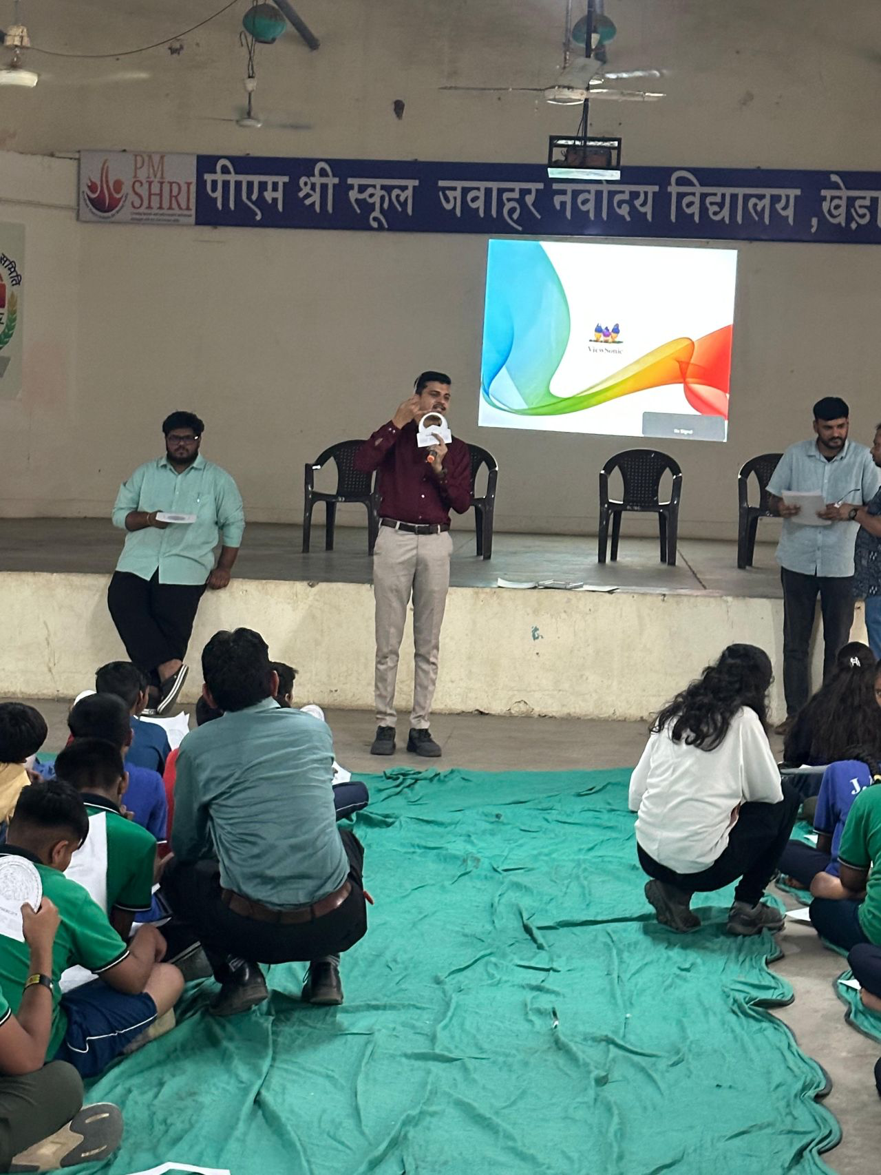 Astronomy outreach at Jawahar Navodaya Vidyalaya Kheda 6