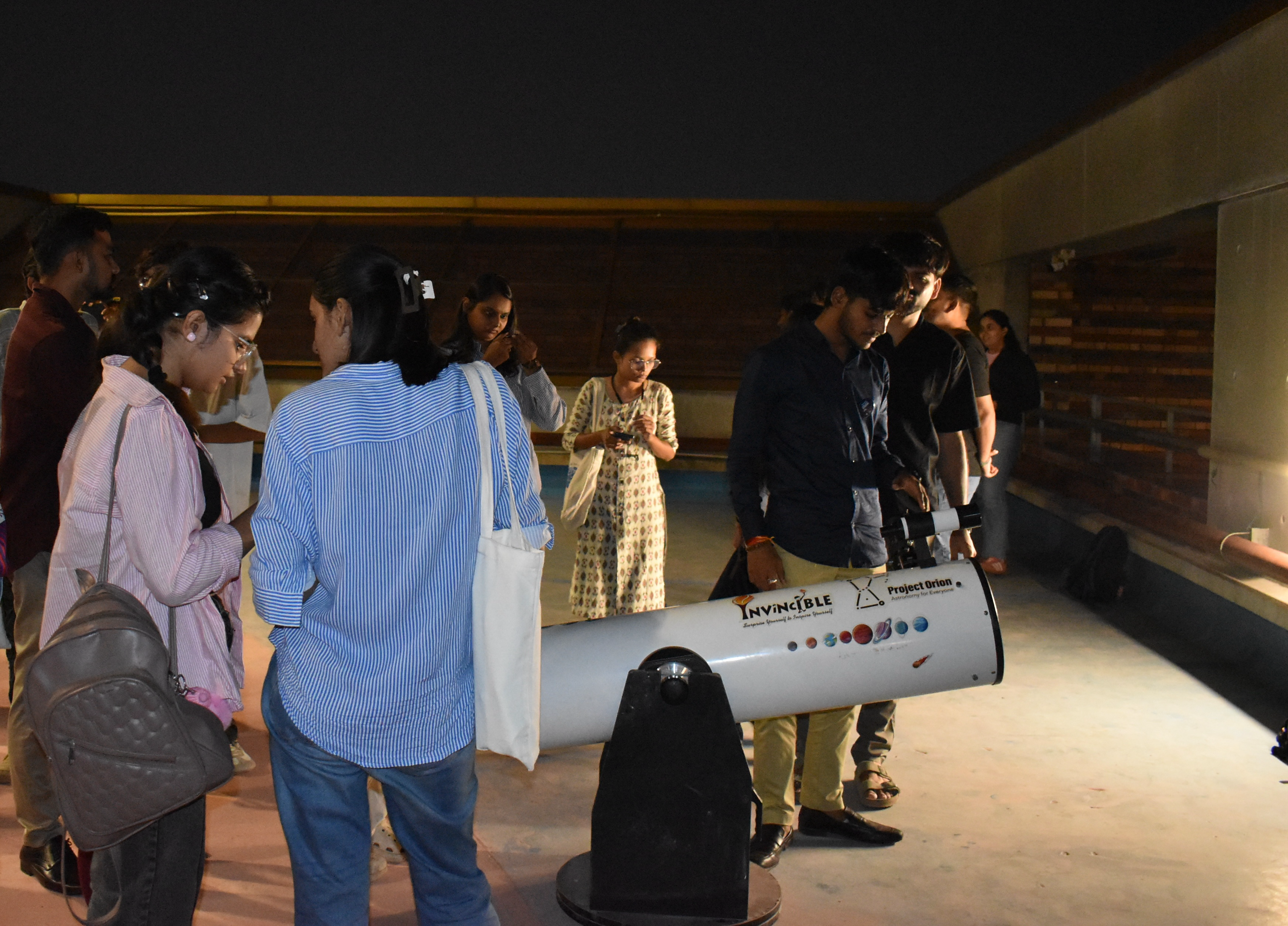 Astronomy outreach session at Ahmedabad University